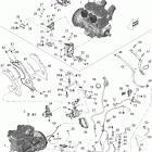 Summit Sport 600 01- engine and engine support 500ss