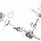 Skandic SWT V800 Коленвал и поршни