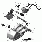 GSX LE 1200 Коллектор воздухозаборника и корпус дросселя