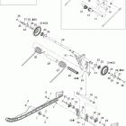 MX Z X 800R ETEC Задний рычаг
