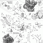 Summit X 600HO ETEC 01- engine and engine support 600ho etec