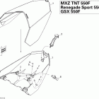 MX Z TNT 550F Багажник задний