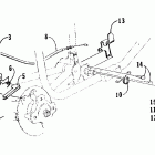 400 2x4 Mechanical brake assembly