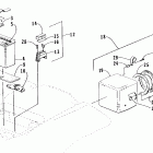 400-500 4x4 Storage box and battery assembly