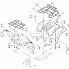 400 500 4x4 Body panel assembly