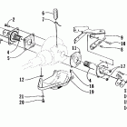 400-500 4x4 Rear axle assembly