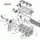 230 Wake SE 510, 2x255 1503HO Головка цилиндров