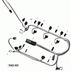 230 Wake SE 510, 2x255 1503HO Жгут проводов двигателя