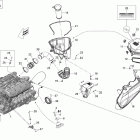210 Wake 310, 2x155 1503NA ETC Опора двигателя и глушитель воздухозаборника