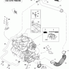 230 Challenger SP 430, 2x215 1503SCIC Опора двигателя и глушитель воздухозаборника