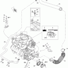 Islandia SE 2 x 215 SCIC Опора двигателя и глушитель воздухозаборника