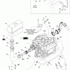 Speedster 200 WAKE 155NA Опора двигателя и глушитель воздухозаборника