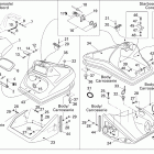 Speedster WAKE 215IC 09- front console and glove box