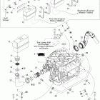 Islandia 220 SE (155NA) Опора двигателя и глушитель воздухозаборника