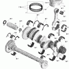Speedster 200 WAKE 155NA Коленвал и поршни