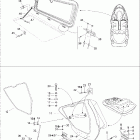 Challenger 1800, 240 ER 09- engine compartment and central cover