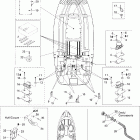 Speedster 200 Twin 4-TEC, 2nd edition 09- lower hull and ladder
