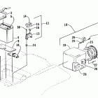 Bearcat 454 4x4 Storage box and battery assembly
