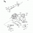 KFX700 (KSV700-B1) Карбюратор в разборе