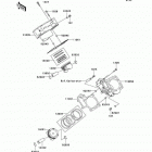 Brute Force 750 4x4i (KVF750-A1) Цилиндр и поршни