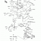 Prairie 700 4x4 (KVF700-A2) Заднее крыло