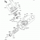 KFX700 (KSV700-B1) Цилиндр и поршни