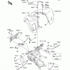 KFX700 (KSV700-B1) Переднее крыло(ья)
