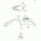 KFX700 (KSV700-A2) Decals(orange)(ksv700-a2)
