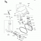Prairie 700 4x4 (KVF700-A2) Крышка вариатора