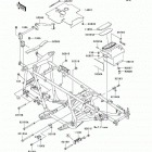 Brute Force 650 4x4 (KVF650-D1) Рама ,крепежные детали