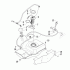 1000 Cruiser PS Топливный бак