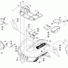 TBX 700LTD Передний багажник крыло и фара