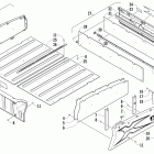 Prowler HDX Cargo box and tailgate assembly