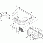 Prowler HDX Hood and headlight assembly
