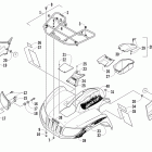 700 LTD Front rack, body panel, and headlight assemblies (1pusp ...
