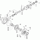 350 CR Передний редуктор