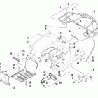 425 EFI CR Заднее крыло ,багажник и фонари