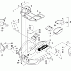 700 LTD Front rack, body panel, and headlight assemblies (1push)