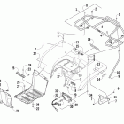 350 CR Заднее крыло ,багажник и фонари