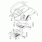 TRV 450 EFI Заднее крыло и подножки