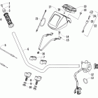 300 2X4  Utility Handlebar, instrument pod, and control assemblies