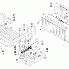 Prowler XTX Cargo box and tailgate assembly
