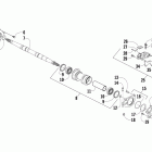 300 DVX Rear axle and brake assembly