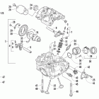 Prowler XTX Головка цилиндров и распределительный вал