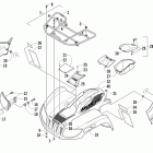 TRV 500 H1 EFI GT Передний багажник крыло и фара