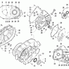 425 EFI CR Крышки сцепления ,ремня и магнето
