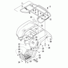 700 LTD Rear rack, body panel, and footwell assemblies (1push)