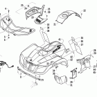 425 EFI CR Передний багажник крыло и фара