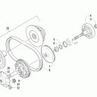 425 EFI CR Сцепление и приводной ремень