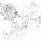 425 EFI CR Двигатель и глушитель